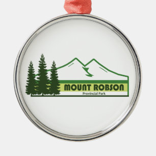 Mount Robson Provincial Park Grüne Streifen Ornament Aus Metall