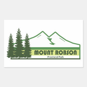 Mount Robson Provincial Park Grüne Streifen Rechteckiger Aufkleber