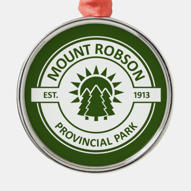 Mount Robson Provincial Park Ornament Aus Metall (Vorne)