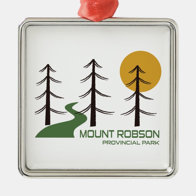 Mount Robson Provincial Park Trail Ornament Aus Metall (Vorne)