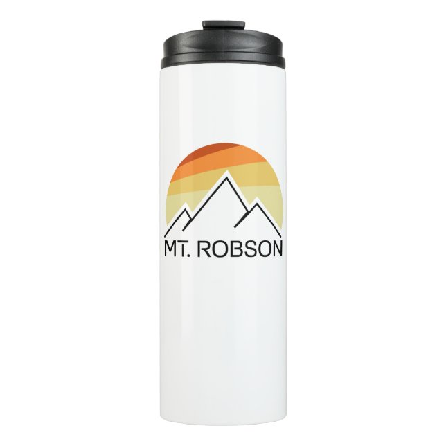 Mount Robson Retro Thermosbecher (Vorderseite)