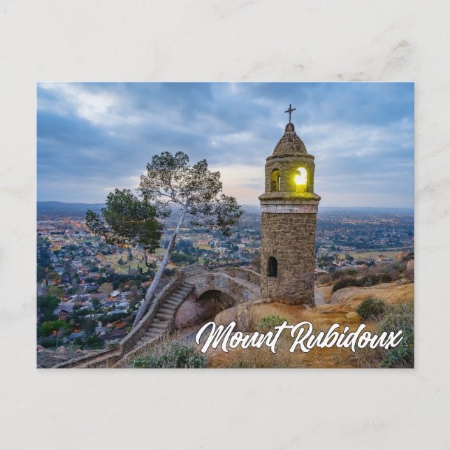 Mount Rubidoux Park, Riverside, California, USA Postkarte (Vorderseite)