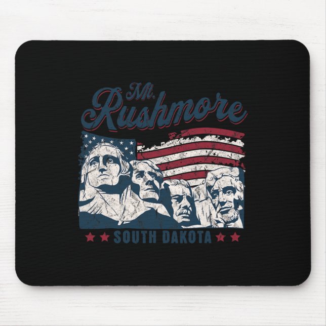 Mount Rushmore 4. Juli feiert USA-Flagge Mt Mousepad (Vorne)