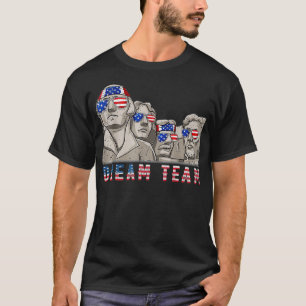 Mount Rushmore 4. Juli Funny Patriotic Preside T-Shirt