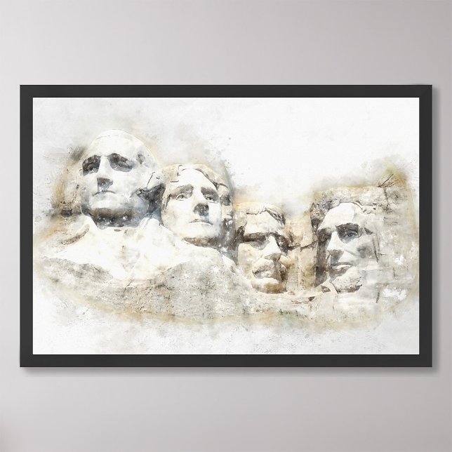 Mount Rushmore Aquarell Fotodruck (Von Creator hochgeladen)