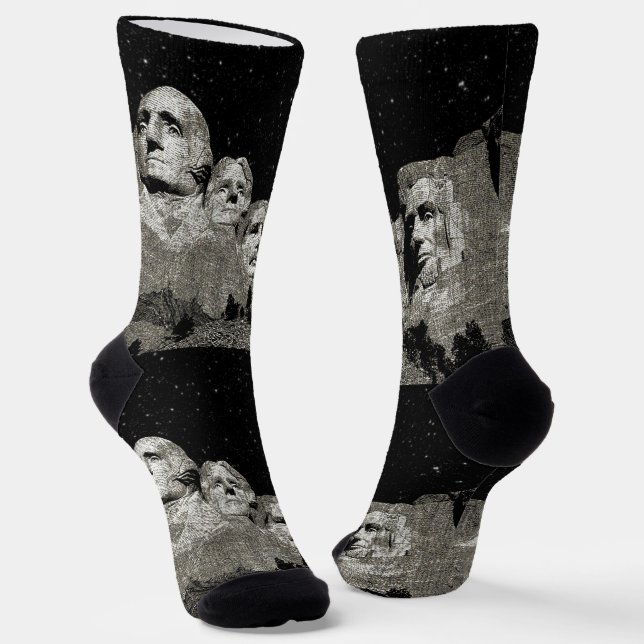 Mount Rushmore, Crew Socken (Gewinkelt)