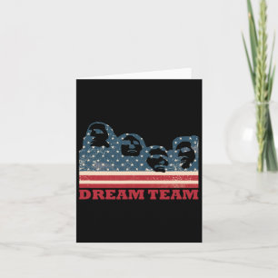 Mount Rushmore Dream Team Patriotic Usa Flagge Ame Karte