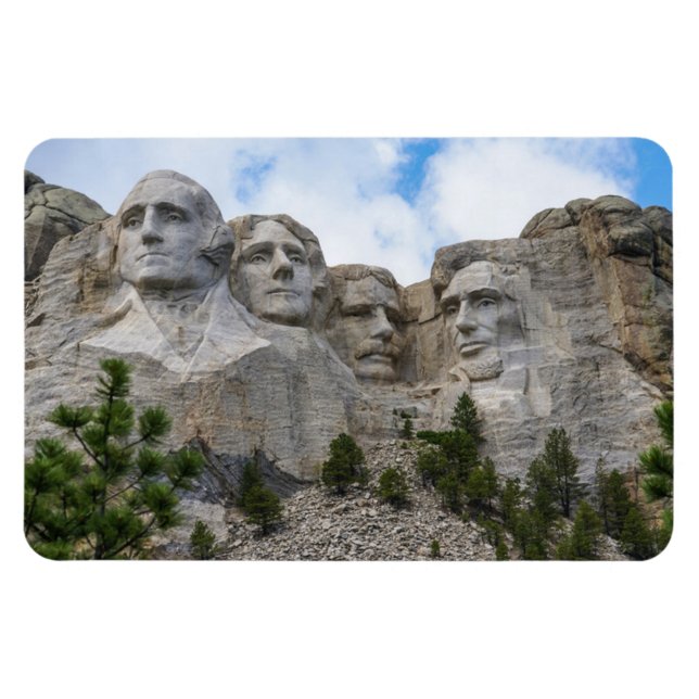 Mount Rushmore Flexibleres Magnet (Horizontal)
