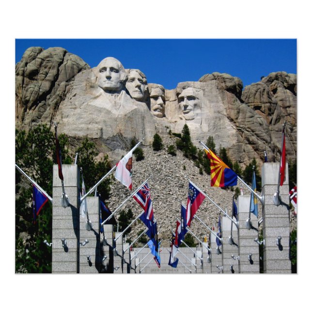 Mount Rushmore individualisierbares Foto Souvenir (Vorne)