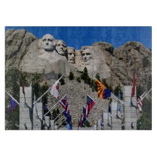 Mount Rushmore individualisierbares Foto Souvenir Schneidebrett