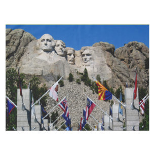 Mount Rushmore individualisierbares Foto Souvenir Tischdecke