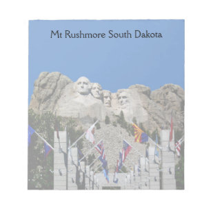 Mount Rushmore individuelles Foto Souvenir Notizblock