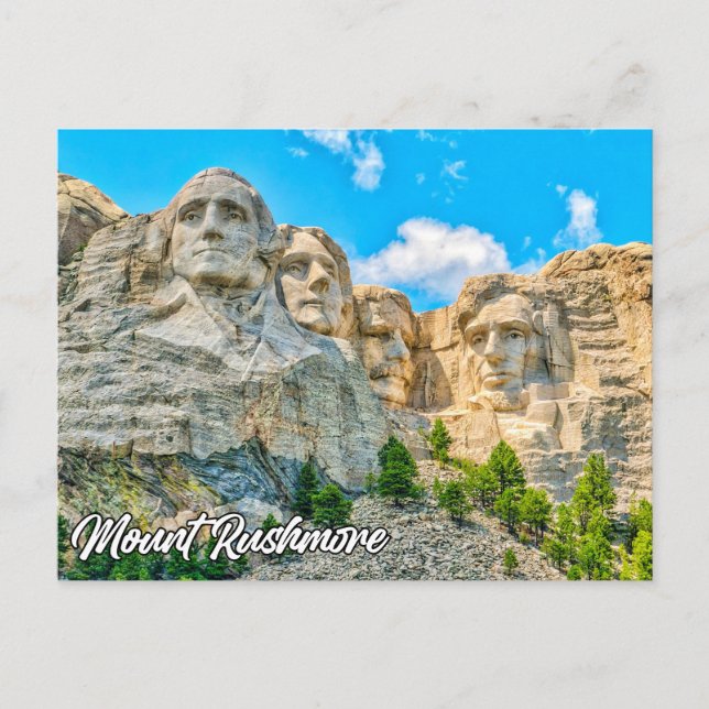 Mount Rushmore, Keystone, South Dakota Postkarte (Vorderseite)