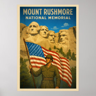 Mount Rushmore National Memorial V02 Poster