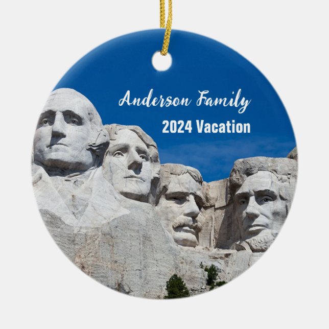 Mount Rushmore Personalisierte Ornament (Vorne)
