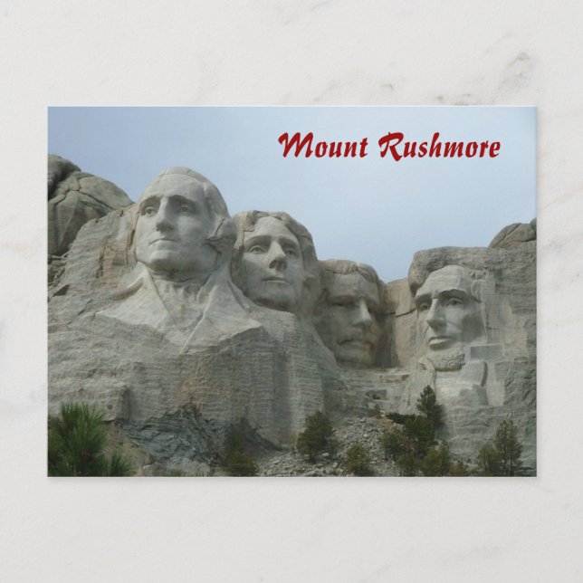 Mount Rushmore Postkarte (Vorderseite)