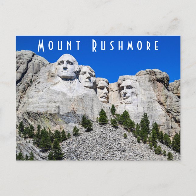 Mount Rushmore Postkarte (Vorderseite)