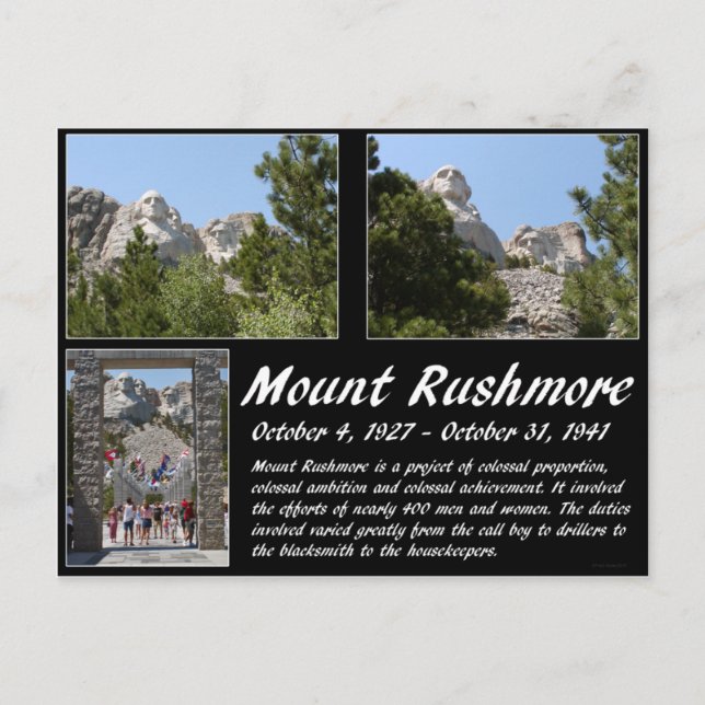 Mount Rushmore Serie #1 Postkarte (Vorderseite)