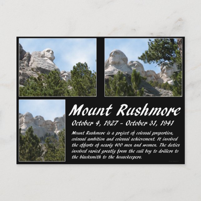 Mount Rushmore Serie #3 Postkarte (Vorderseite)
