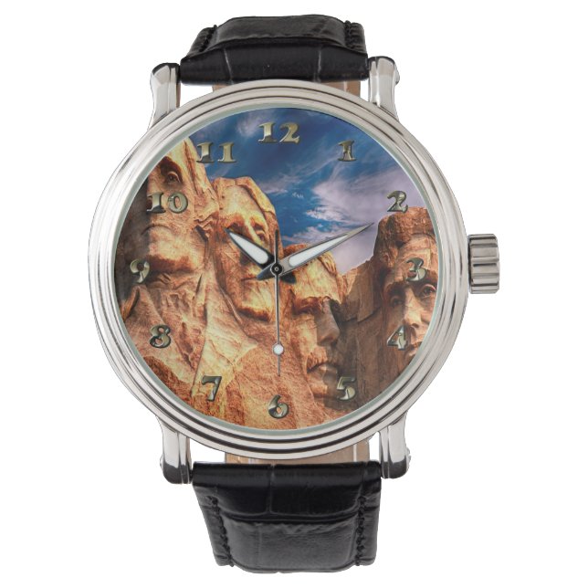 Mount Rushmore South Dakota Armbanduhr (Vorderseite)