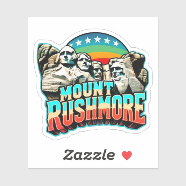 Mount Rushmore, South Dakota Aufkleber (Blatt)