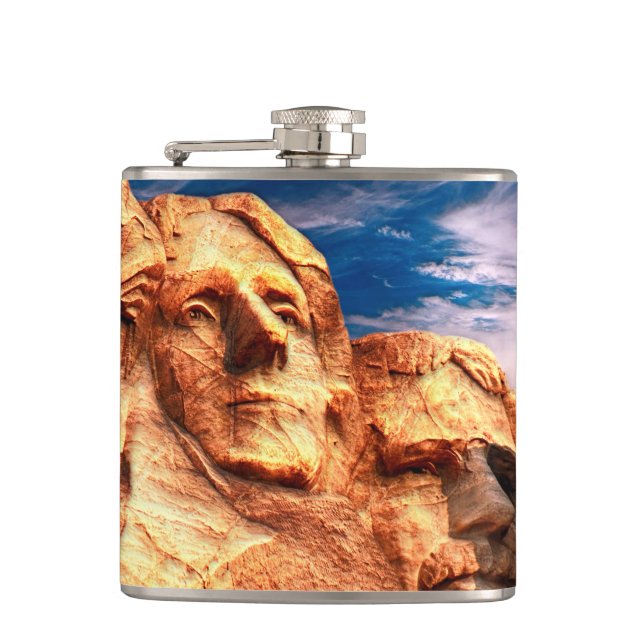 Mount Rushmore South Dakota Flachmann (Vorderseite)
