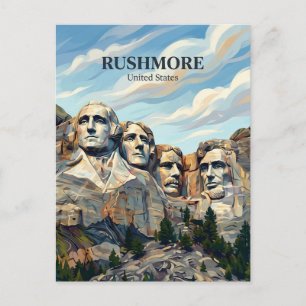 Mount Rushmore South Dakota Postkarte
