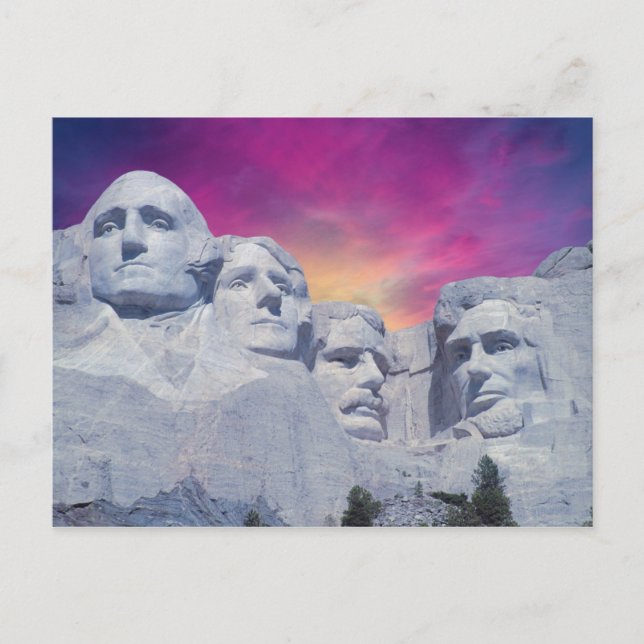 Mount Rushmore, South Dakota, Präsidenten der USA Postkarte (Vorderseite)