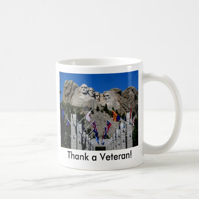 Mount Rushmore South Dakota Souvenir Kaffeetasse (Rechts)
