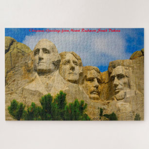 Mount Rushmore South Dakota. Weihnachtsgrüße