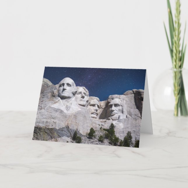 Mount Rushmore Timelapse Sky Karte (Vorderseite)