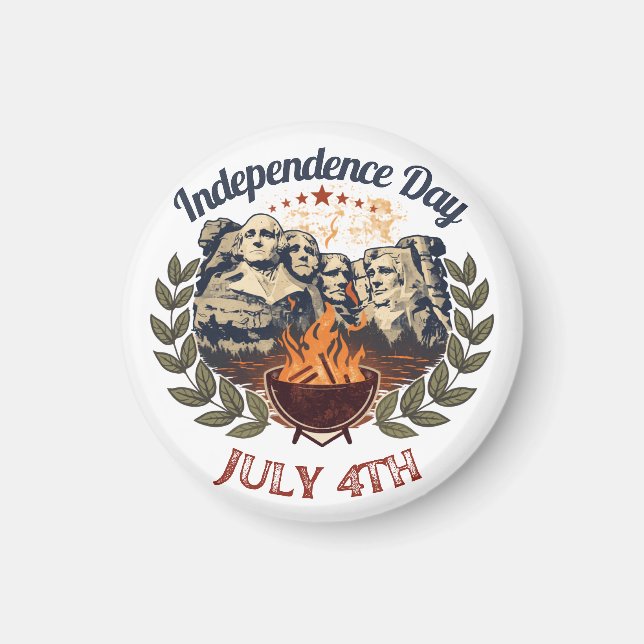 Mount Rushmore Unabhängigkeitstag Magnet (Vorne)