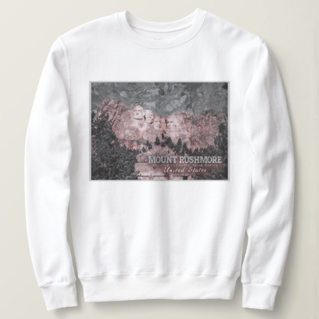 MOUNT RUSHMORE WATERCOLOR - SÜDDAKOTA US SWEATSHIRT (Design vorne)