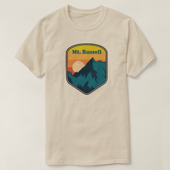 Mount Russell California Sunrise T-Shirt (Design vorne)