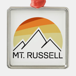 Mount Russell Kalifornien Retro Ornament Aus Metall