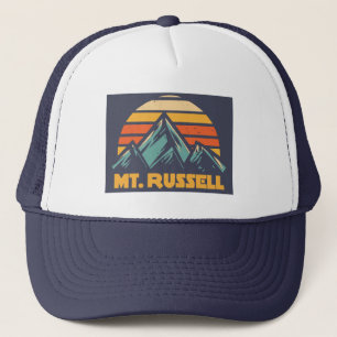 Mount Russell Kalifornien Retro Türkis Truckerkappe