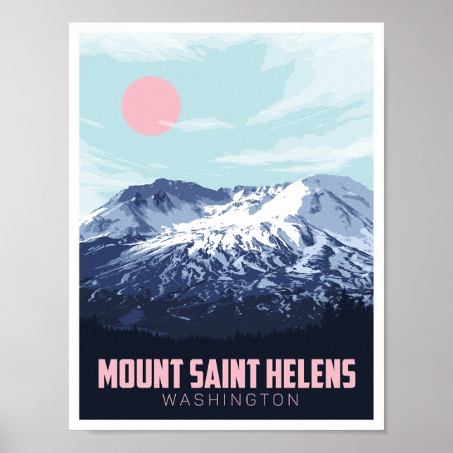 Mount Saint Helens Mountain, Washington Poster (Vorne)