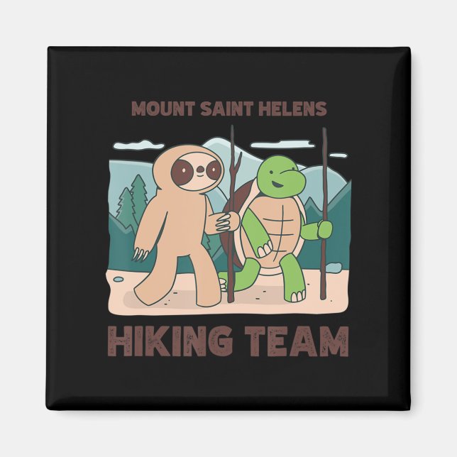 Mount Saint Helens Wanderteam Bergwanderung Expedi Magnet (Vorne)