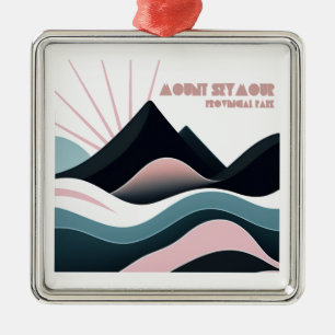 Mount Seymour Provincial Park Bunte Hügel Ornament Aus Metall