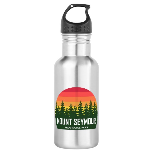 Mount Seymour Provincialpark Edelstahlflasche (Vorderseite)