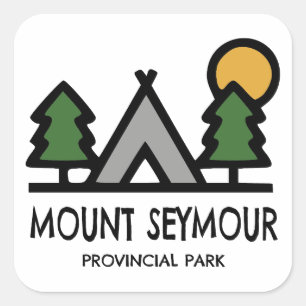 Mount Seymour Provincialpark Quadratischer Aufkleber