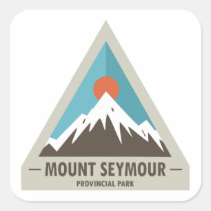 Mount Seymour Provincialpark Quadratischer Aufkleber