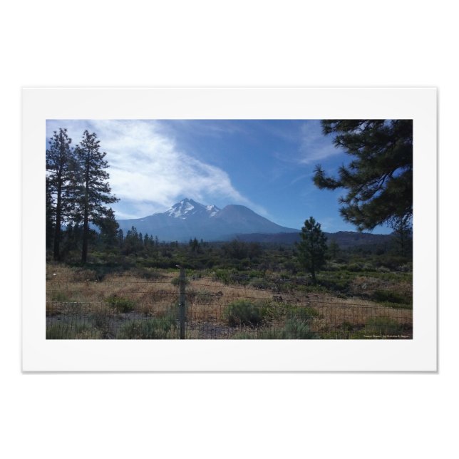 "Mount Shasta" Berufliche Foto-Prints Fotodruck (Vorne)