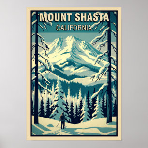 Mount Shasta California V08 Poster
