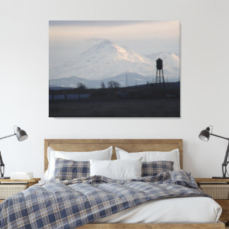 Mount Shasta Sonnenuntergang im Schnee 1 Leinwanddruck