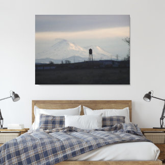 Mount Shasta Sonnenuntergang im Schnee 3 Leinwanddruck