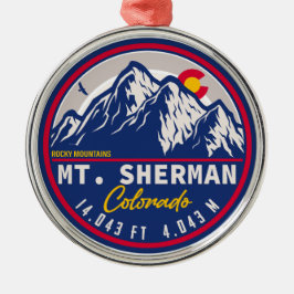 Mount Sherman Colorado - 14er-Wanderung Ornament Aus Metall