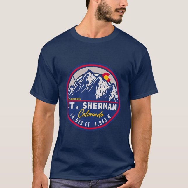 Mount Sherman Colorado - 14er-Wanderung T-Shirt (Vorderseite)