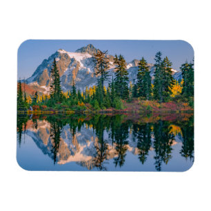 Mount Shuksan gespiegelt im Reflection Lake Magnet