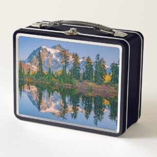 Mount Shuksan gespiegelt im Reflection Lake Metall Brotdose